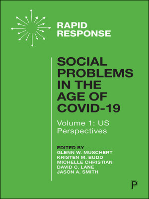 cover image of Social Problems in the Age of COVID-19 Vol 1